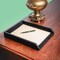 Dacasso Black Leather Front-Load Letter Tray AG-1001 - alternate 3